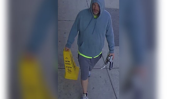Suspect wanted for vandalizing police garage in North Philadelphia