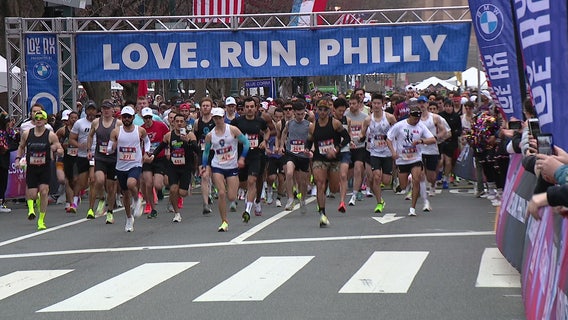 Philly Love Run 2025: Thousands of runners take part in spring 7K, half marathon