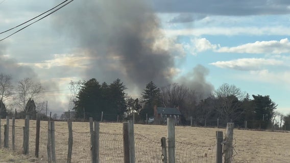 Wildfire burns in South Jersey, as wind gusts carry smoke for miles