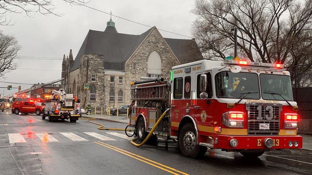Fire at Berean Presbyterian Church in North Philly