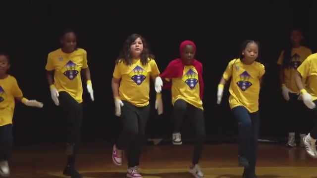 Non-violence themed assembly held in Philly school promoting inspirational messages, boosting self-esteem