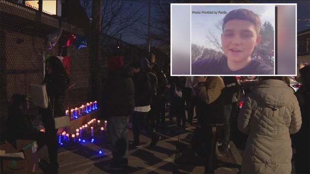 TJ Siderio: Vigil held for 12-year-old shot, killed by Philly officer