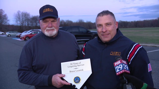South Jersey umpire honored after serving 50 years on the diamond