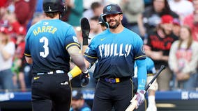 Harper and Schwarber hit home runs as Philadelphia beats Miami 7-2