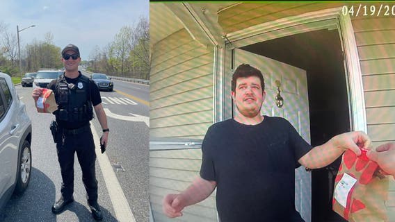 Deptford officer delivers Chick-fil-A order after DoorDash driver's car breaks down