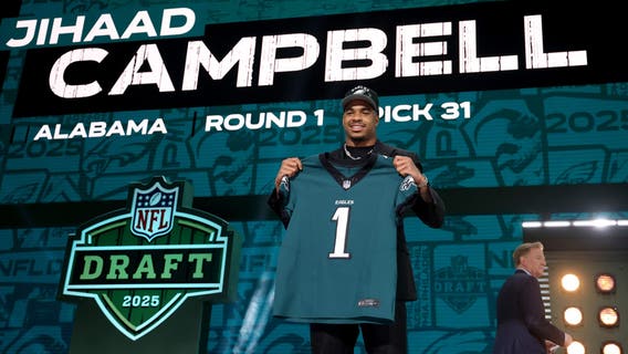 Jihaad Campbell: Eagles move up 1 spot in NFL Draft to select Alabama star linebacker