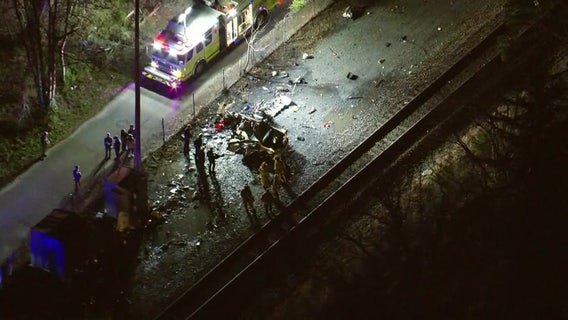 Train with 33 on board strikes vehicle in Galloway Township: NJ Transit