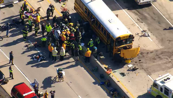 School bus crash left 18-year-old driver trapped for 2 hours in New Castle County