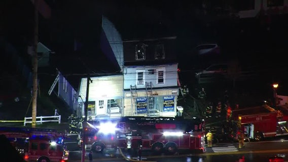 Crews tackle fire in Gloucester Township