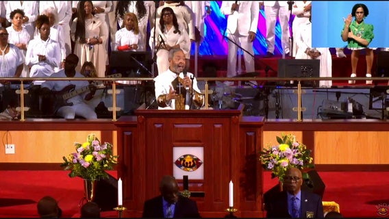 Easter Sunday service at Enon Tabernacle Baptist Church