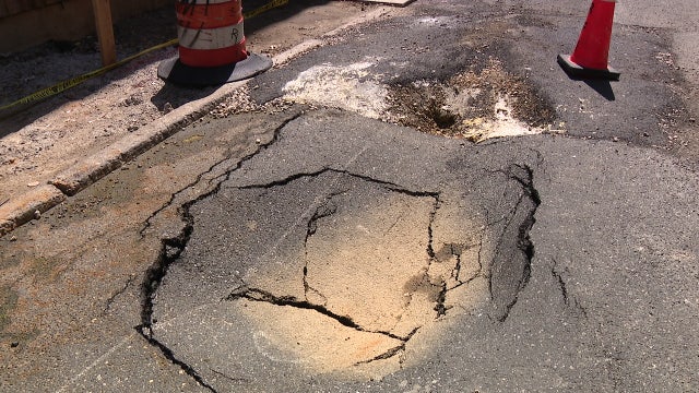 Fishtown pothole: Neighbors fed up as reoccurring pothole creates safety concerns on one-way street
