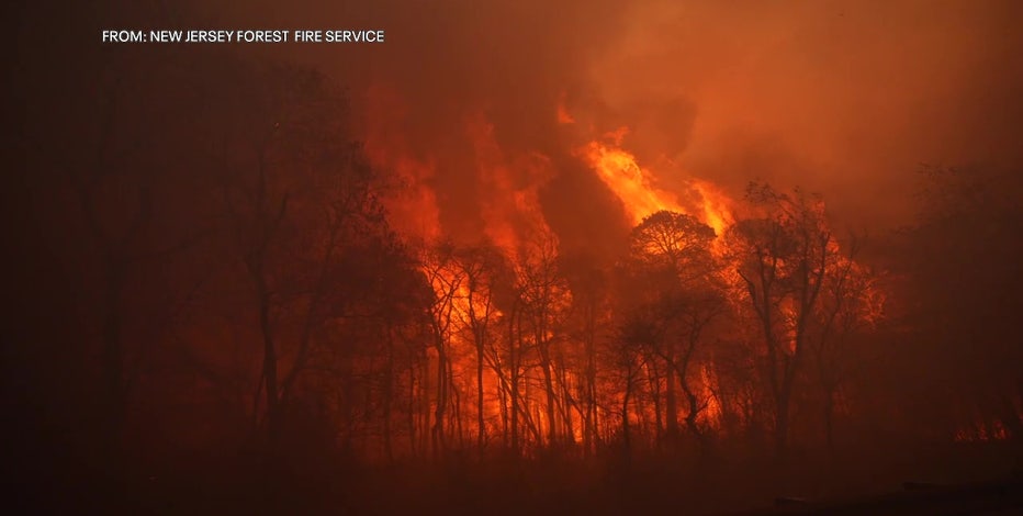 New Jersey wildfire continues to burn in Ocean County with 50 percent contained