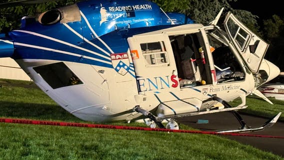 Witnesses, neighbors react after medical helicopter emergency lands in Whitemarsh Twp.