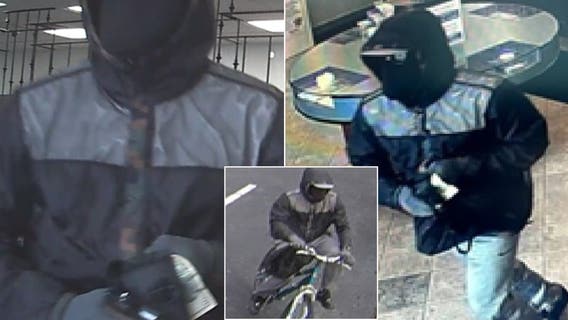 Armed bank robber on bike wanted by FBI in South Jersey