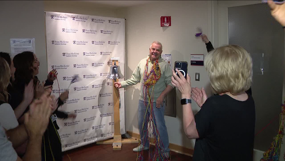 FOX 29's Mike Jerrick rings the bell as a prostate cancer survivor: 'I did it!'