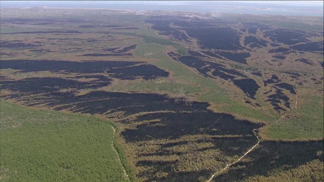 Ocean County wildfire still not fully contained after torching over 15,000 acres