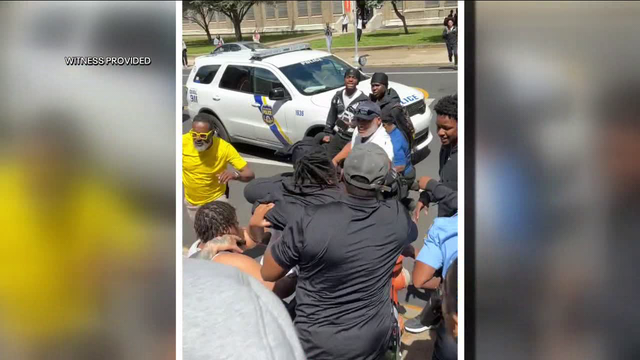Man charged after Philly officer shot, fights erupt near Overbrook High School: police