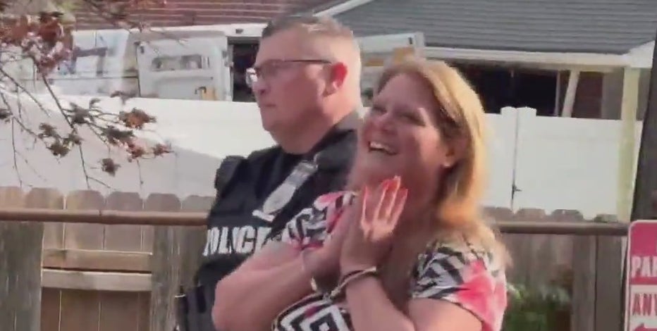 Video: Delco woman seen defecating on another car in road rage video