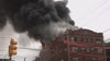 Firefighters battle flames, heavy smoke at 4-story apartment building in West Philly