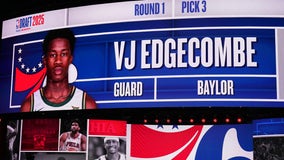 Sixers select VJ Edgecombe as No. 3 overall pick in NBA draft