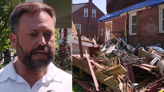 Neighbors rush to rescue woman after tree fell on her Drexel Hill home