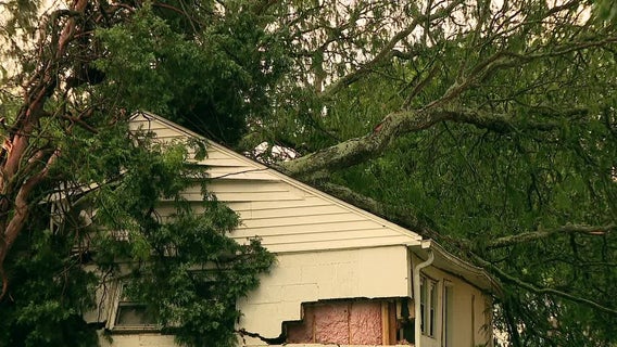 Severe weather rips out trees, pulls power lines leaving thousands in the dark