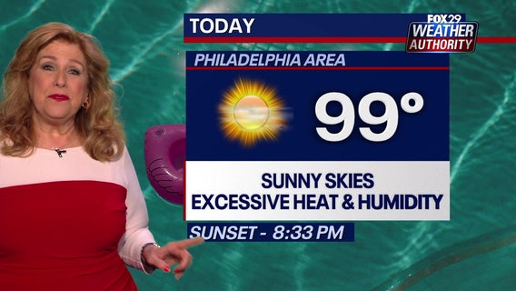 Philadelphia weather: Extreme Heat Warning issued for region as temps near triple digits