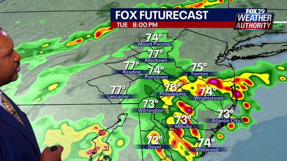 Philadelphia weather: Pop-up showers likely over next two days as temps stay hot