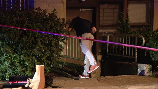 Suspect found hiding in bushes after shooting outside Philadelphia apartment building