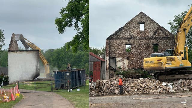 168-year-old barn demolished after fire kills dozens of animals at Montco rescue