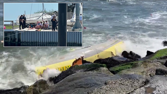 Boaters from sailing camp rescued after engine dies in choppy waters in Avalon