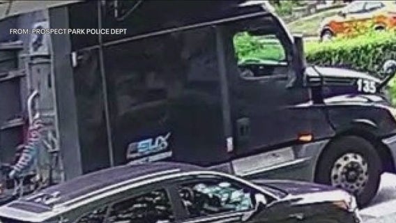 Tractor-trailer takes wild ride through Delco neighborhood mowing down street signs, utility poles