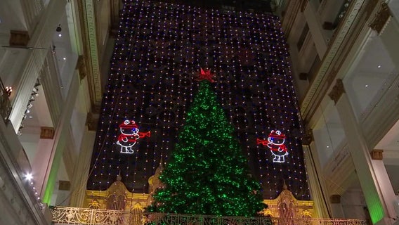 Wanamaker building's holiday light show, Dickens Village will return despite Macy's closure