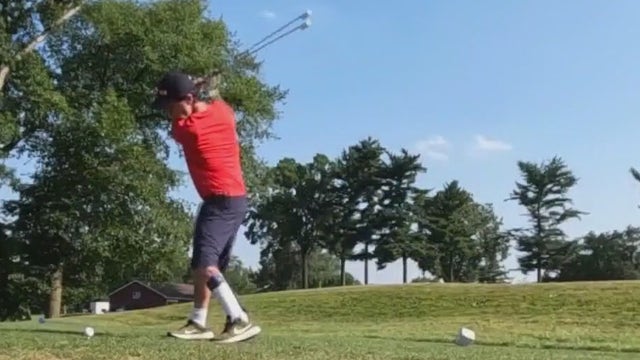 Man uses golf to help cope with congenital heart defects