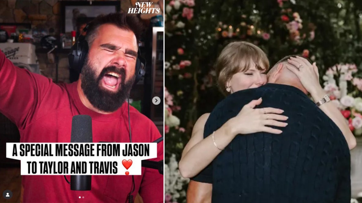 Jason Kelce congratulates Travis Kelce, Taylor Swift on engagement: 'The proposal heard 'round the world'