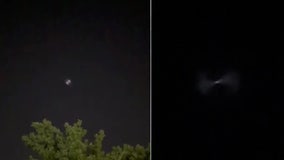 What was spotted in the skies above the Philadelphia area overnight Tuesday?