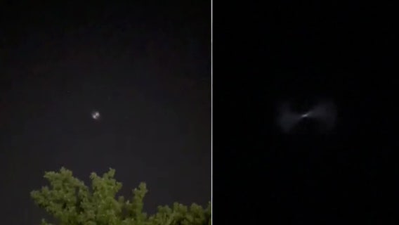 What was spotted in the skies above the Philadelphia area overnight Tuesday?