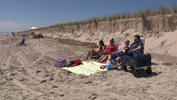 NJ beaches hit with major erosion after Hurricane Erin