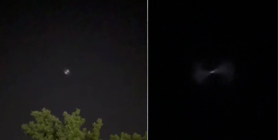 What was spotted in the skies above the Philadelphia area overnight Tuesday?