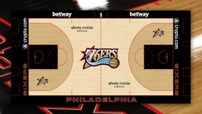 Sixers will play over a dozen games on 2001 throwback court