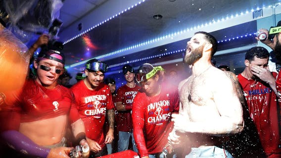 Phillies clinch 2nd straight NL East title with 6-5 win over Dodgers in 10 innings