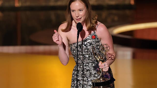 'Hacks' star Hannah Einbinder bleeped during Emmy speech: 'Go birds, f--- ICE and free Palestine'