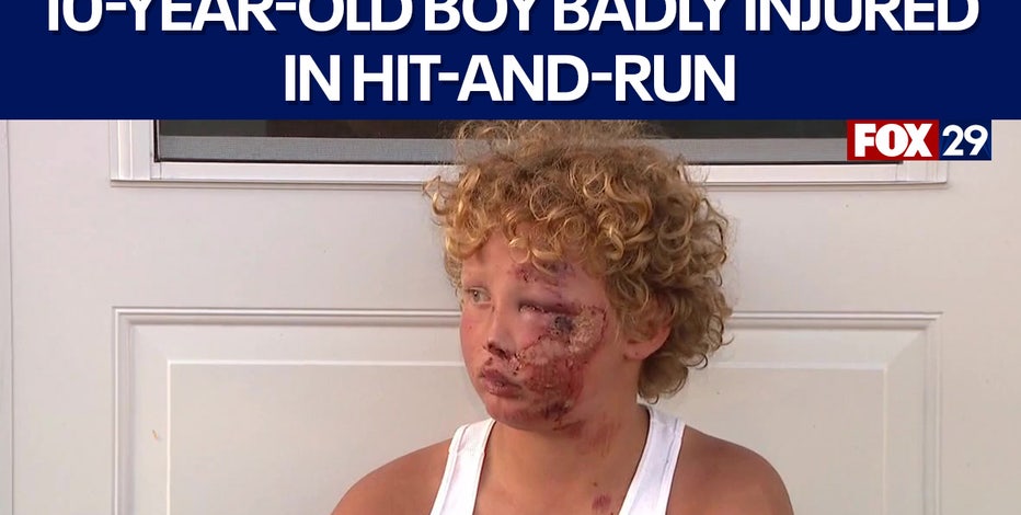 10-year-old boy injured in Bristol Township hit-and-run speaks out