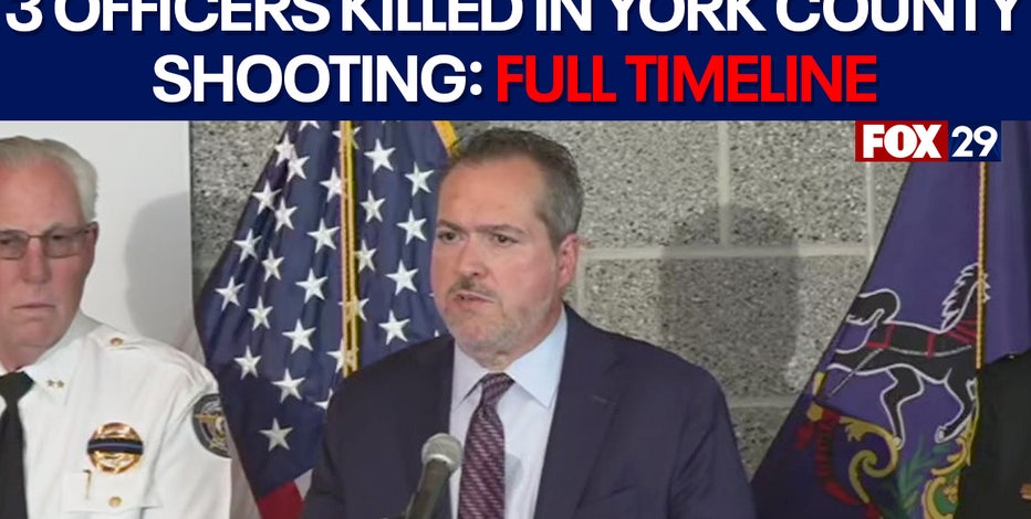 York County shooting timeline: 3 officers killed, 2 critical