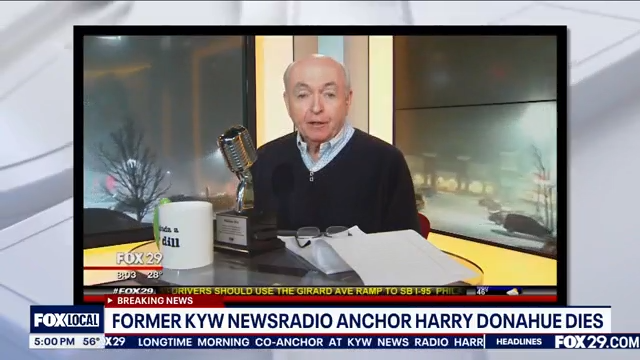 Harry Donahue, KYW Newsradio anchor and Temple sports voice, dies at 77