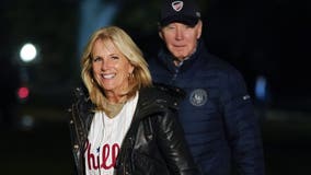 Former President Joe Biden spotted at NLDS Game 2