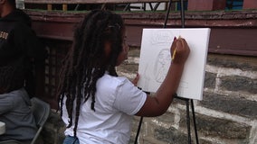 9-year-old girl holds art therapy class for kids in the Logan area of Philly