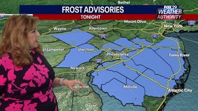 Philadelphia weather: Frost Advisory issued ahead of chilly Friday morning