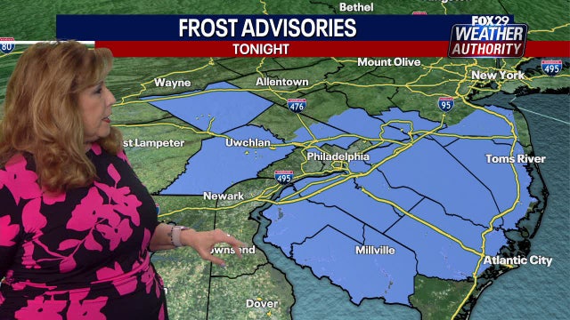 Philadelphia weather: Frost Advisory issued ahead of chilly Friday morning