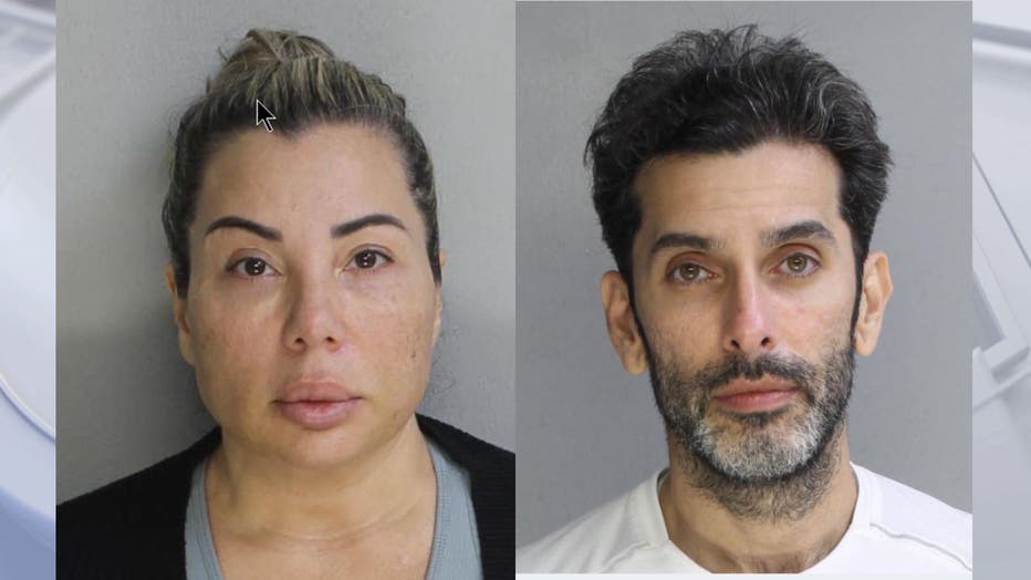 Gina Marks and Steve Nicklas' mug shots.